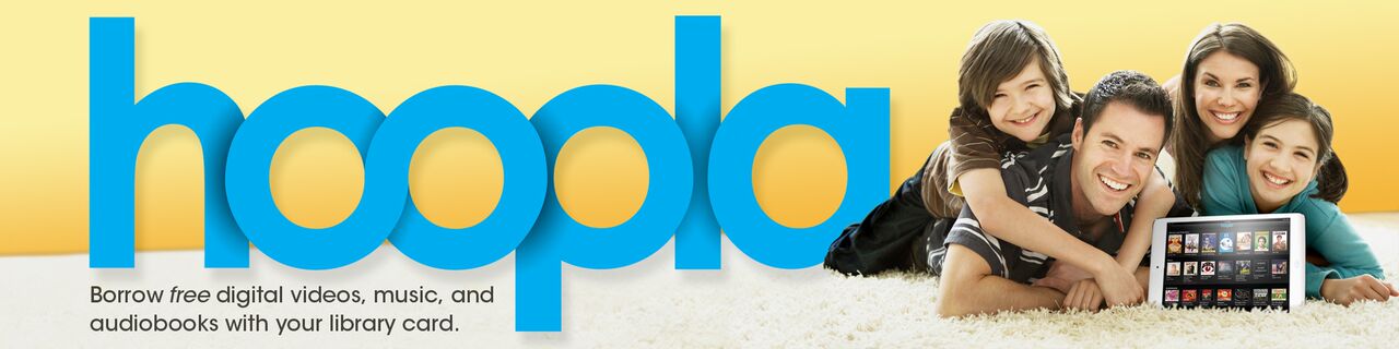Hoopla: Borrow free digital videos, music, and audiobooks with your library card.